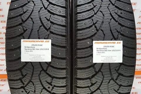 Kasutatud naastrehv 235/65R16 Bridgestone Noranza 001 Van 121/119 R/