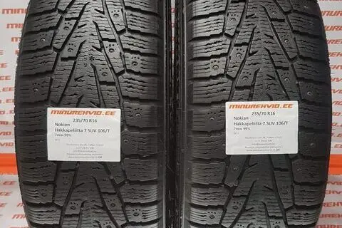 Kasutatud naastrehv 235/70R16 Nokian Hakkapeliitta 7 SUV 106/T