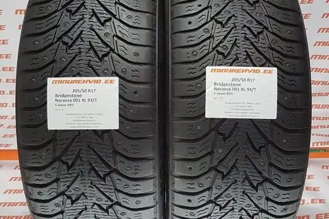 Kasutatud naastrehv 205/50R17 Bridgestone Noranza 001 XL 93/T