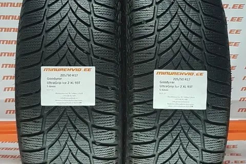 Kasutatud lamellrehv 205/50R17 GoodYear UltraGrip Ice 2 XL 93/T