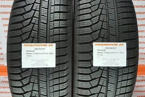 Kasutatud lamellrehv 205/50R17 Hankook Winter i*Cept Evo 2 FR XL 93/V