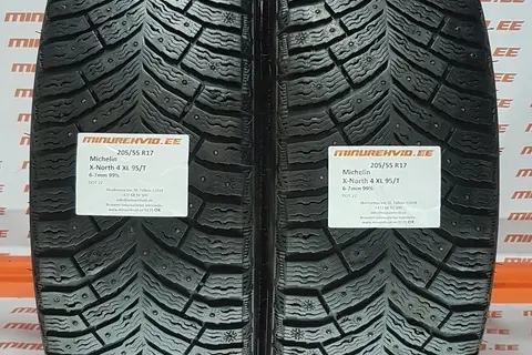 Kasutatud naastrehv 205/55R17 Michelin X-North 4 XL 95/T