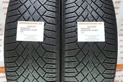 Kasutatud lamellrehv 215/55R17 Continental VikingContact 7 XL 98/T