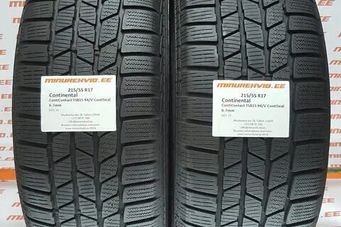 Kasutatud lamellrehv 215/55R17 Continental ContiContact TS815 94/V ContiSeal