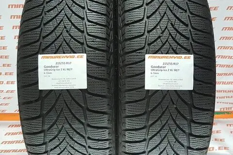 Kasutatud lamellrehv 215/55R17 GoodYear UltraGrip Ice 2 XL 98/T