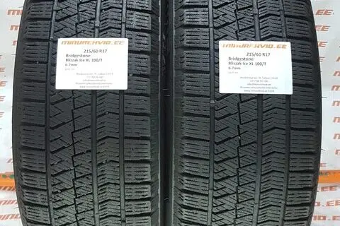 Kasutatud lamellrehv 215/60R17 Bridgestone Blizzak Ice XL 100/T