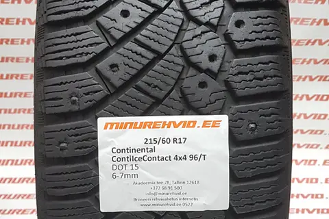 Kasutatud naastrehv 215/60R17 Continental ContiIceContact 4x4 96/T