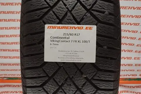 Kasutatud lamellrehv 215/60R17 Continental VikingContact 7 FR XL 100/T/
