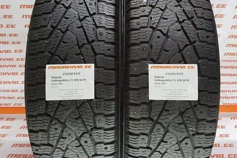 Kasutatud naastrehv 215/60R17 Nokian Hakkapeliitta C3 109/107R.