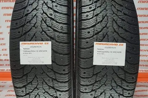 Kasutatud naastrehv 215/60R17 Nokian Hakkapeliitta C4 109/107R