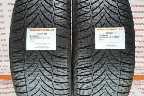 Kasutatud lamellrehv 225/55R17 GoodYear UltraGrip Ice 2 XL 101/T