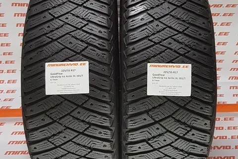 Kasutatud naastrehv 225/55R17 GoodYear UltraGrip Ice Arctic XL 101/T.