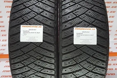 Kasutatud naastrehv 225/55R17 GoodYear UltraGrip Ice Arctic XL 101/T