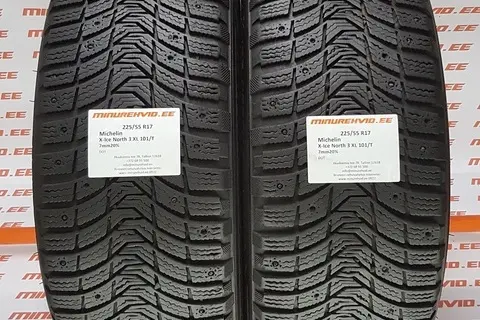 Kasutatud naastrehv 225/55R17 Michelin X-Ice North 3 XL 101/T.