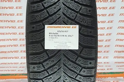 Kasutatud naastrehv 225/55R17 Michelin X-Ice North 4 FR XL 101/T/