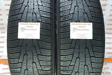 Kasutatud lamellrehv 225/55R17 Nokian Hakkapeliitta R FRT FR 97/R
