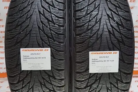 Kasutatud lamellrehv 225/55R17 Nokian Hakkapeliitta R2 FRT 97/R