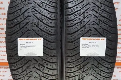 Kasutatud naastrehv 225/55R17 Nokian Hakkapeliitta 8 FRT 97/T