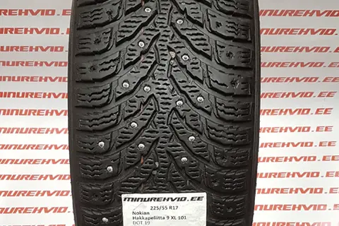 Kasutatud naastrehv 225/55R17 Nokian Hakkapeliitta 9 XL 101/T