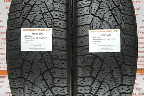 Kasutatud naastrehv 225/55R17 Nokian Hakkapeliitta C3 109/107 R