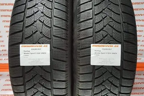 Kasutatud lamellrehv 235/65R17 Dunlop Winter Sport 5 SUV 104/H