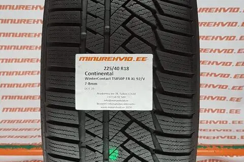 Kasutatud lamellrehv 225/40R18 Continental WinterContact TS850P FR XL 92/V