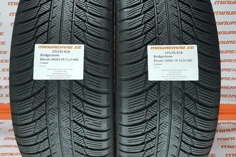 Kasutatud lamellrehv 225/45R18 Bridgestone Blizzak LM001 FR 91/H MO