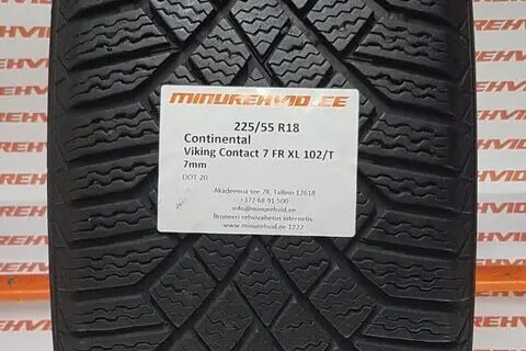 Kasutatud lamellrehv 225/55R18 Continental VikingContact 7 FR XL 102/T