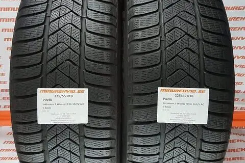 Kasutatud lamellrehv 225/55R18 Pirelli SottoZero 3 Winter FR XL 102/V AO