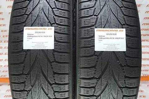 Kasutatud lamellrehv 225/60R18 Nokian Hakkapeliitta R2 SUV XL 104/R