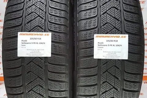 Kasutatud lamellrehv 225/60R18 Pirelli SottoZero 3 FR XL 104/H