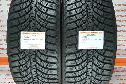 Kasutatud lamellrehv 235/40R18 Kumho WinterCraft WP71 FR XL 95/W
