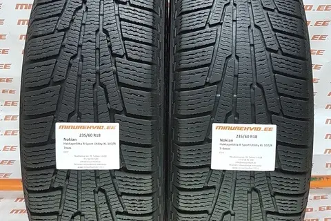 Kasutatud lamellrehv 235/60R18 Nokian Hakkapeliitta R Sport Utility XL 107/R