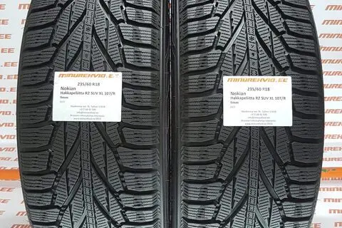 Kasutatud lamellrehv 235/60R18 Nokian Hakkapeliitta R2 SUV XL 107/R