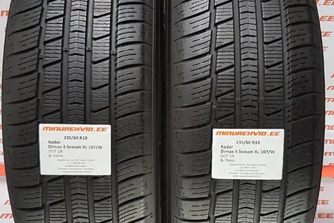 Kasutatud lamellrehv 235/60R18 Radar Dimax 4 Season XL 107/W