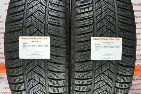 Kasutatud lamellrehv 245/45R18 Pirelli SottoZero 3 FR XL 100/V MO*