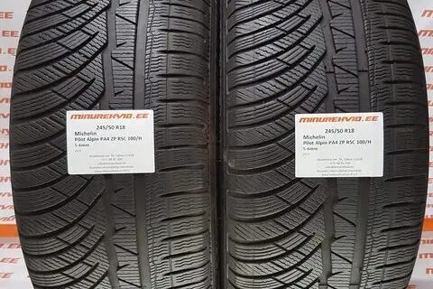 Kasutatud lamellrehv 245/50R18 Michelin Pilot Alpin PA4 ZP RSC 100/H