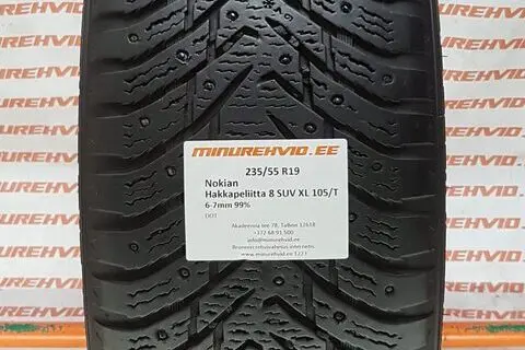 Used studded tire 235/55R19 Nokian Hakkapeliitta 8 SUV XL 105/T/