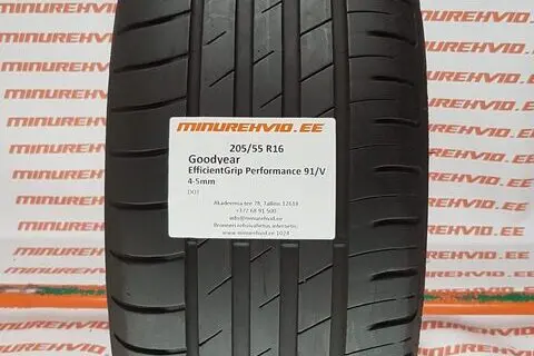 Kasutatud suverehv 205/55R16 GoodYear EfficientGrip Performance 91/V
