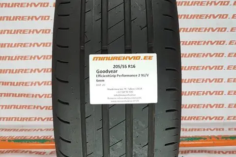 Kasutatud suverehv 205/55R16 GoodYear EfficientGrip Performance 2 91/V
