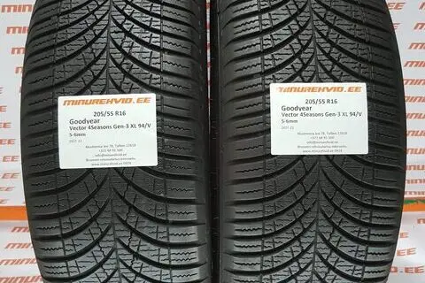 Kasutatud suverehv 205/55R16 GoodYear Vector 4Seasons Gen-3 XL 94/V