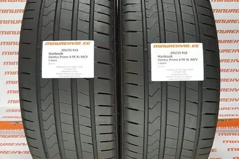 Kasutatud suverehv 205/55R16 Hankook Ventus Prime 4 FR XL 94/V