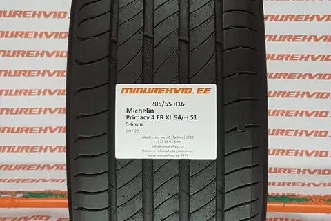 Kasutatud suverehv 205/55R16 Michelin Primacy 4 FR XL 94/H