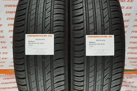 Kasutatud suverehv 205/55R16 Nokian Nordman SX2 91/H