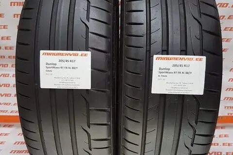 Used summer tire 205/45R17 Dunlop Sport Maxx RT FR XL 88/Y