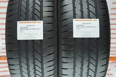 Used summer tire 205/50R17 GoodYear EfficientGrip FR 89/W RCS *