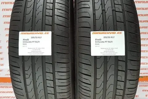 Used summer tire 205/55R17 Pirelli Cinturato P7 91/V