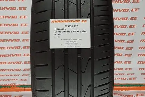 Used summer tire 215/50R17 Hankook Ventus Prime 3 FR XL 95/W