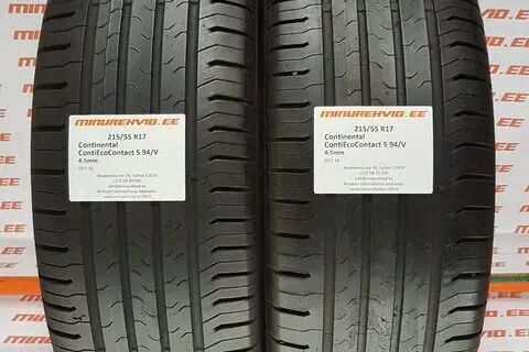 Used summer tire 215/55R17 Continental ContiEcoContact 5 94/V
