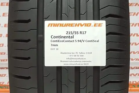 Used summer tire 215/55R17 Continental ContiEcoContact 5 94/V ContiSeal